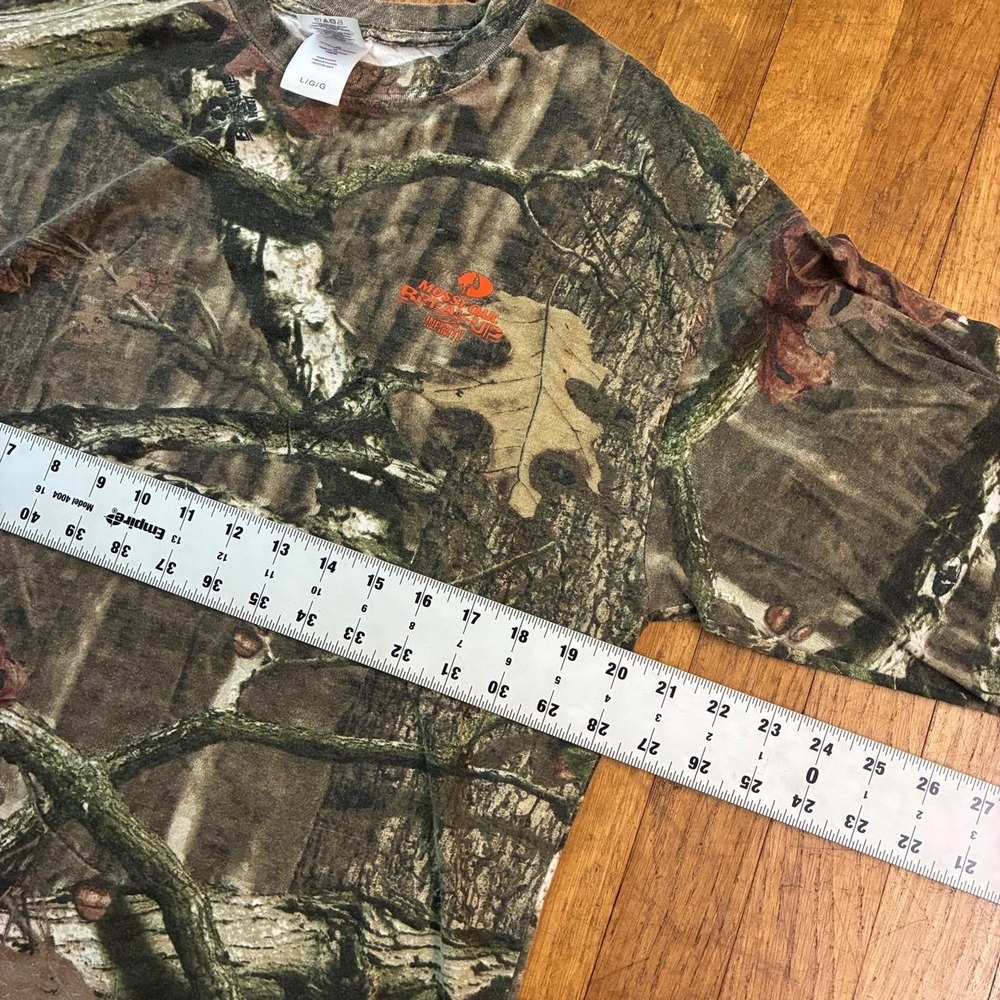 Mossy Oak Break-Up Infinity Camo Hunting T Shirt Mens Large Long Sleeve Green - Picture 5 of 7